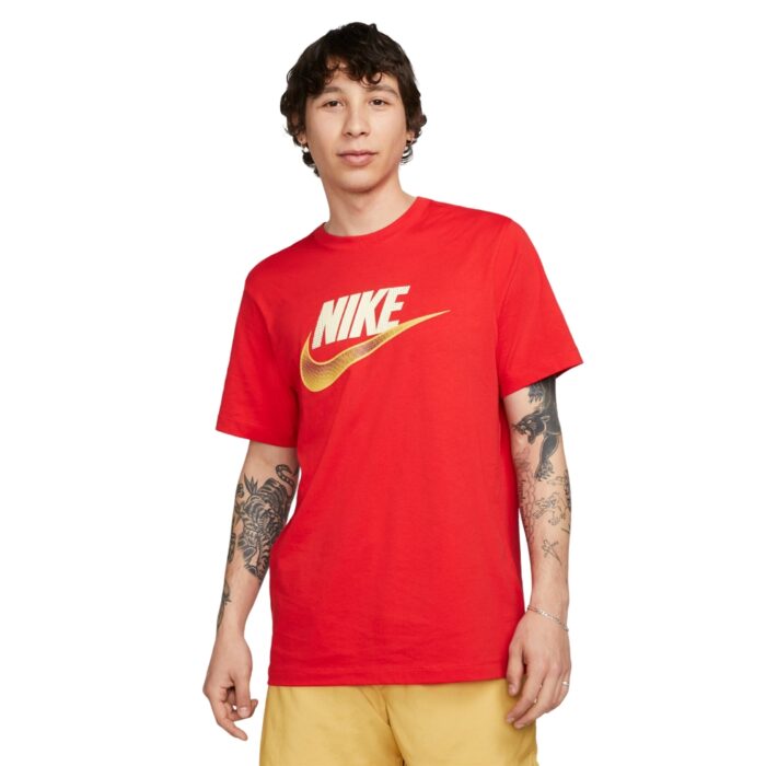 Nike T-shirt Futura - Red/Gold