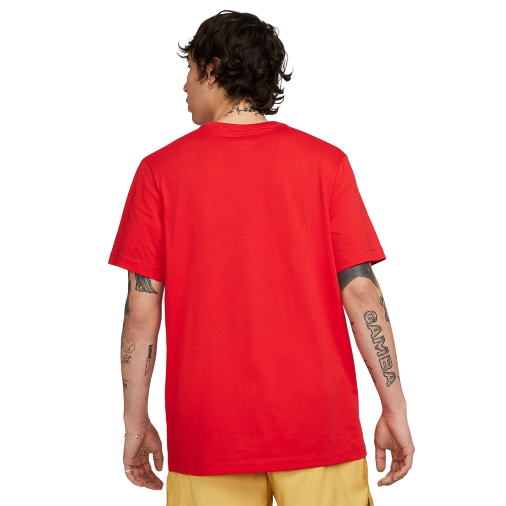 Nike T-shirt Futura - Red/Gold