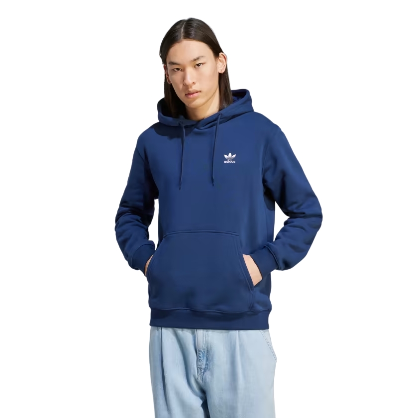 Adidas Felpa con cappuccio Trefoil Essentials Blu Spedizione 24h