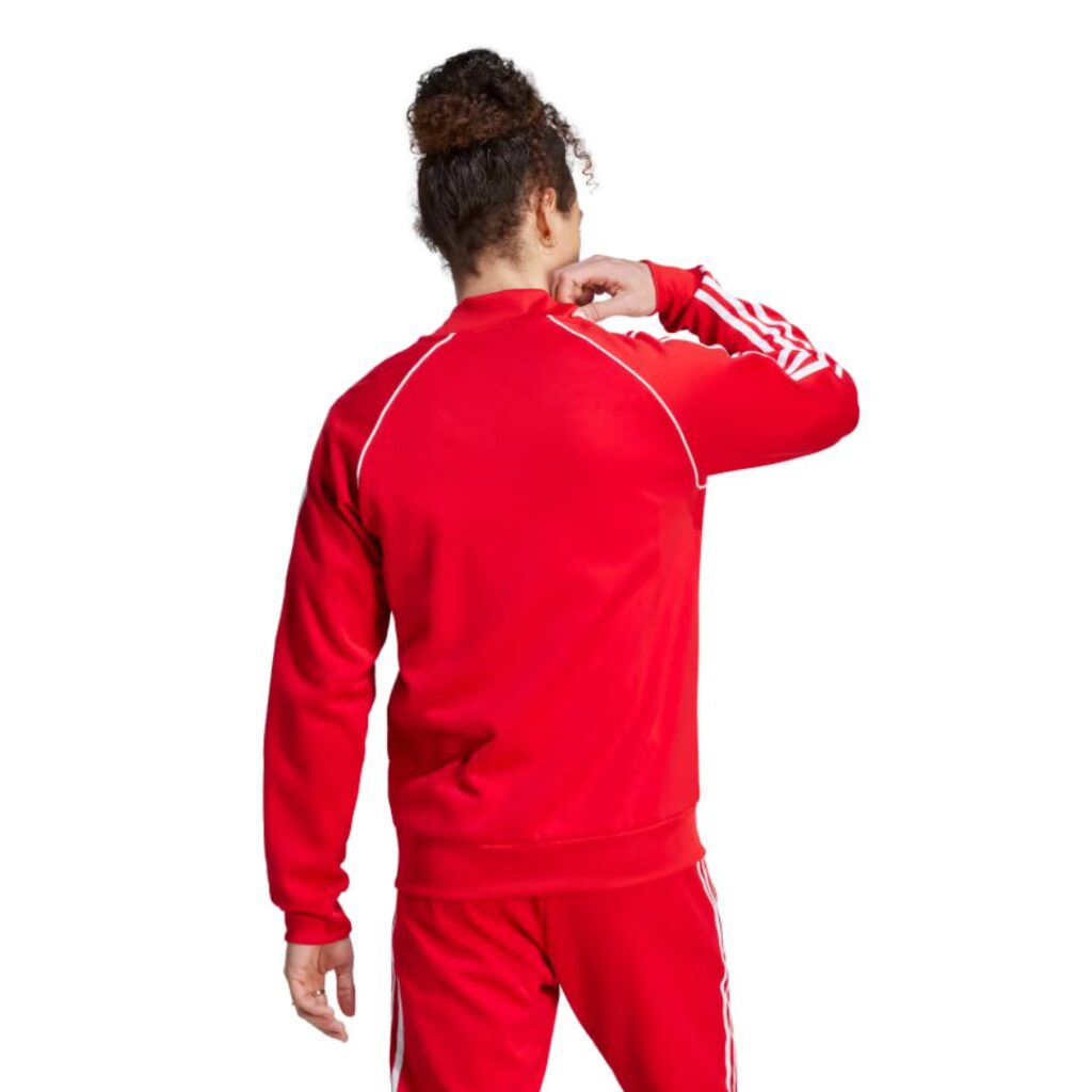 Adidas Giacca con la zip Adicolor Classic - Red/White - immagine 3