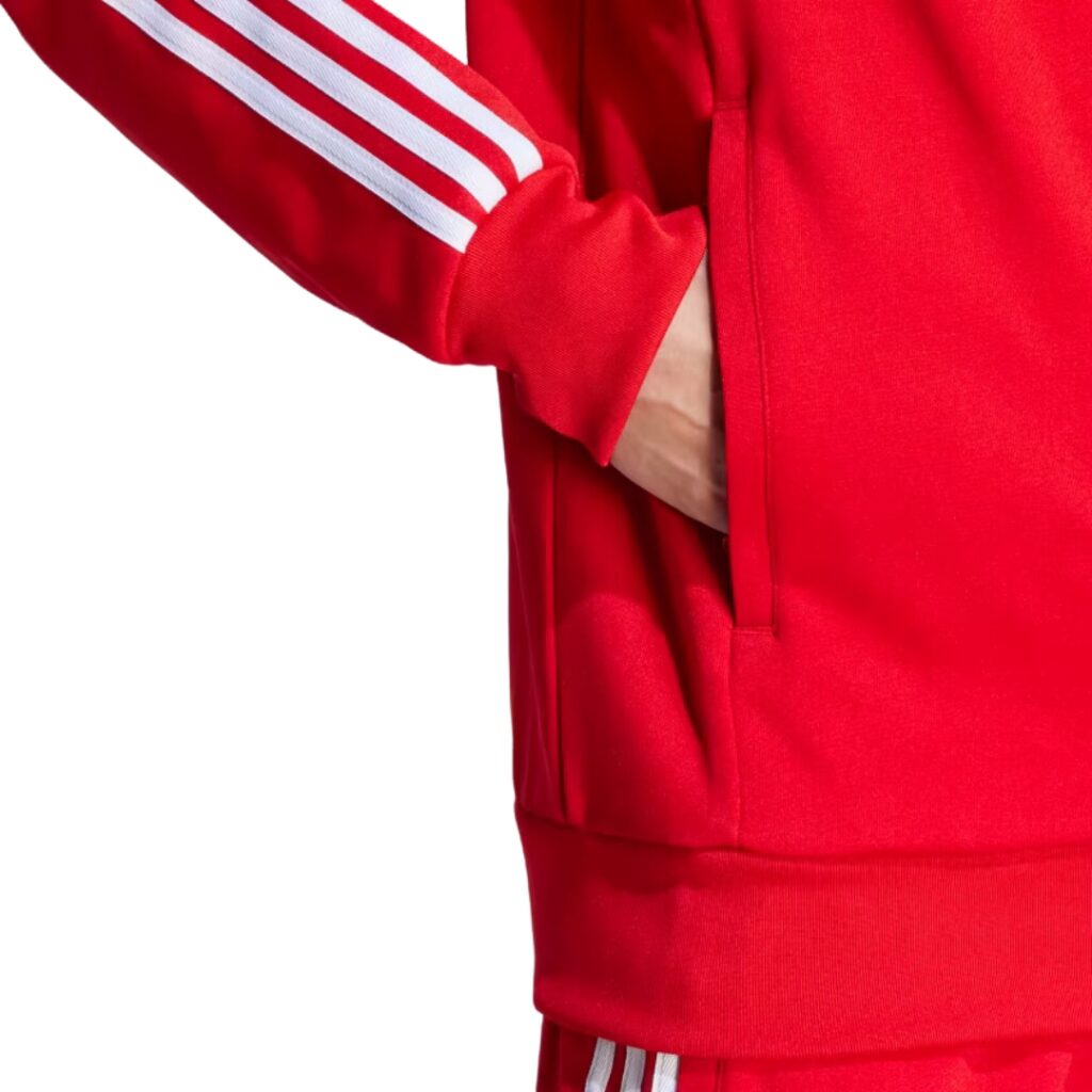 Adidas Giacca con la zip Adicolor Classic - Red/White - immagine 2