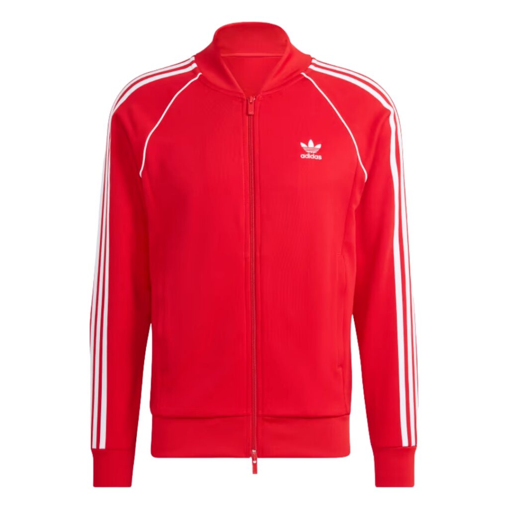Adidas Giacca con la zip Adicolor Classic - Red/White - immagine 4