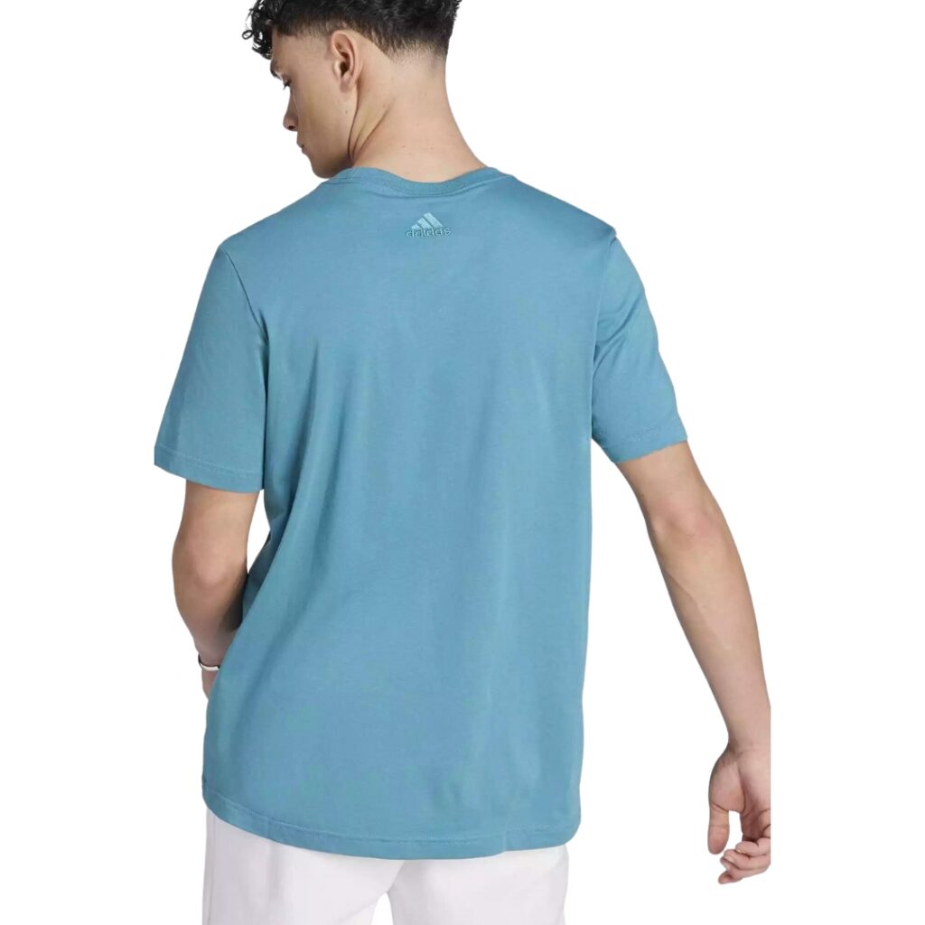 Adidas T-shirt Essentials Linear Logo – Turquoise - immagine 2