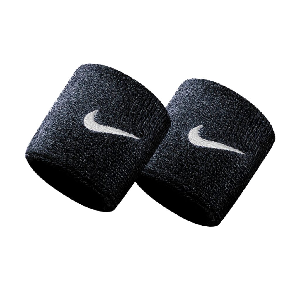 Nike Swoosh Wristbands - Black/White
