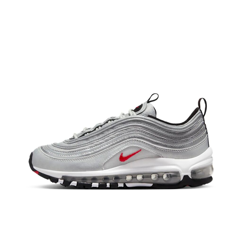 Nike Air Max 97 GS - Silver/Varsity Red
