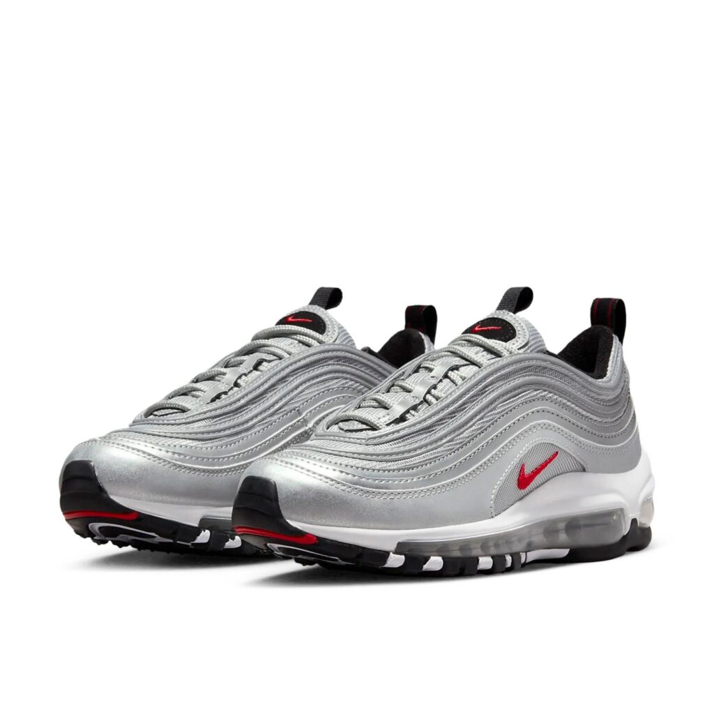Nike Air Max 97 GS - Silver/Varsity Red - immagine 2