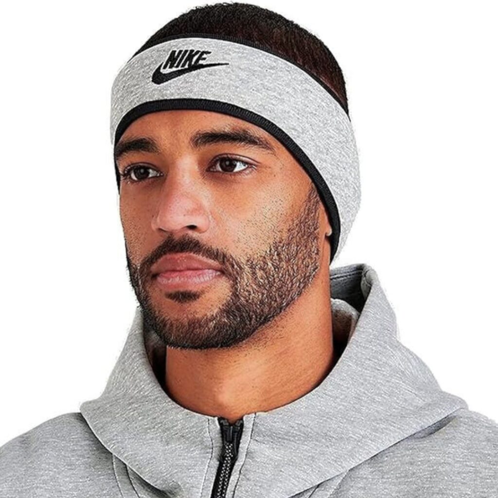 Nike Headband Fleece - Grey/Black - immagine 3