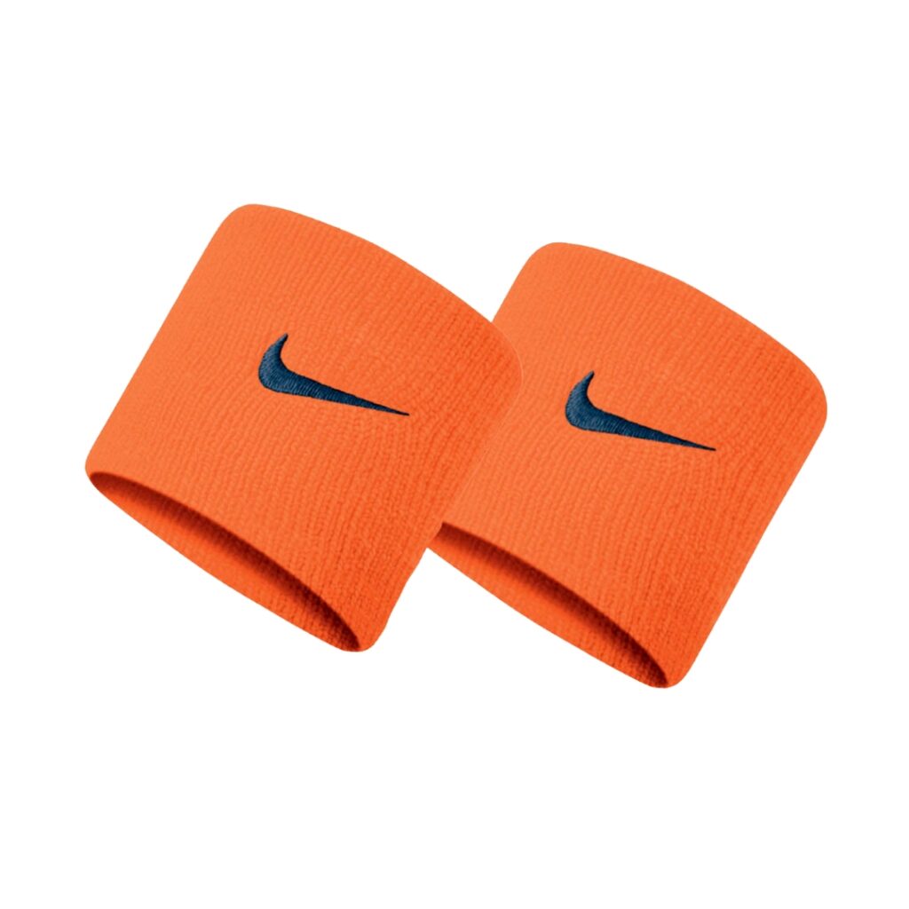 Nike Swoosh Wristbands - Orange/College Navy