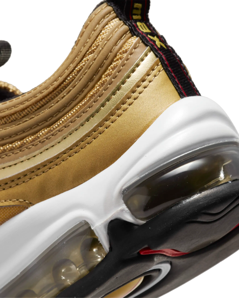 Nike Air Max 97 QS (gs) - Gold/White/Varsity Red - immagine 4