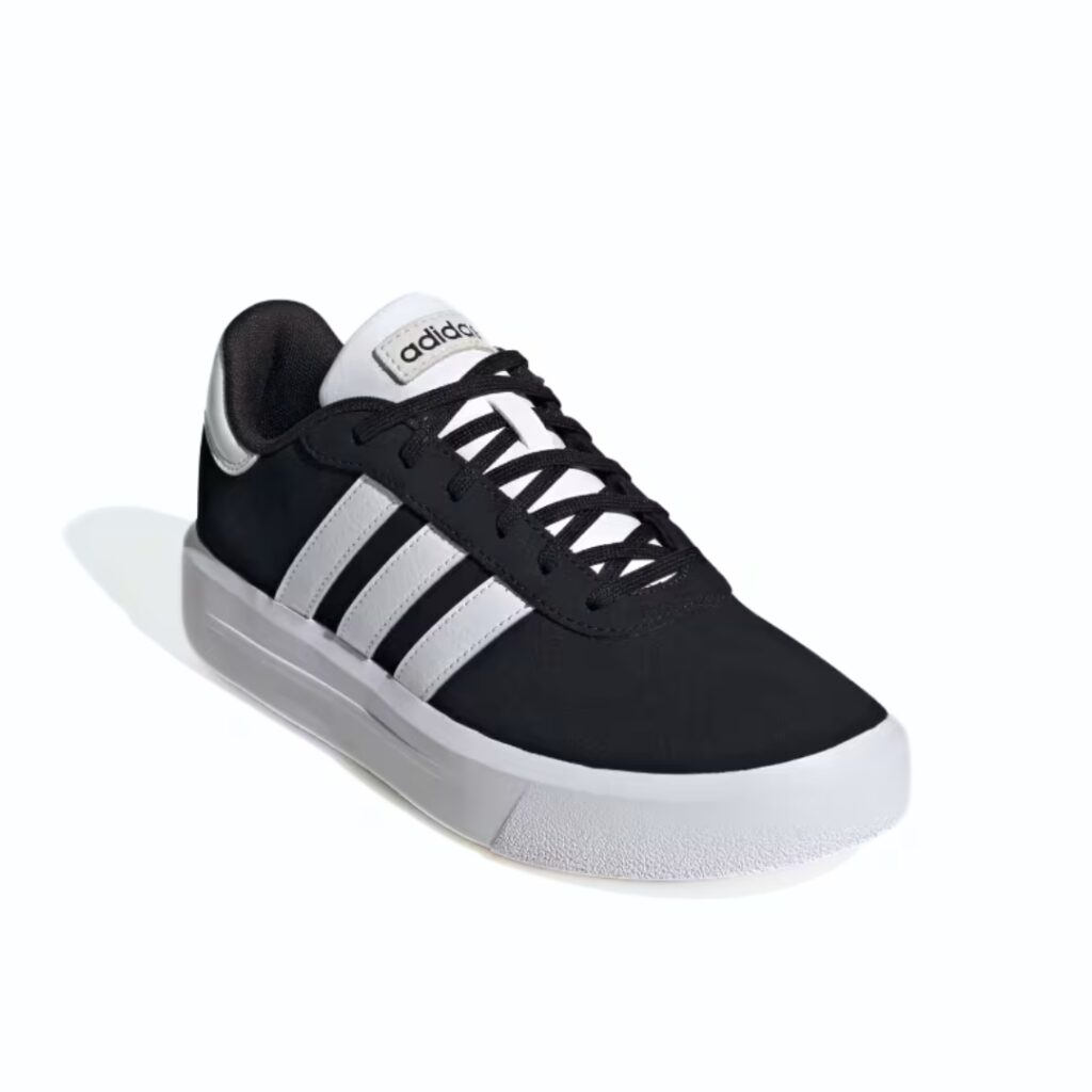 Adidas Court Platform Woman - Black/White - immagine 2
