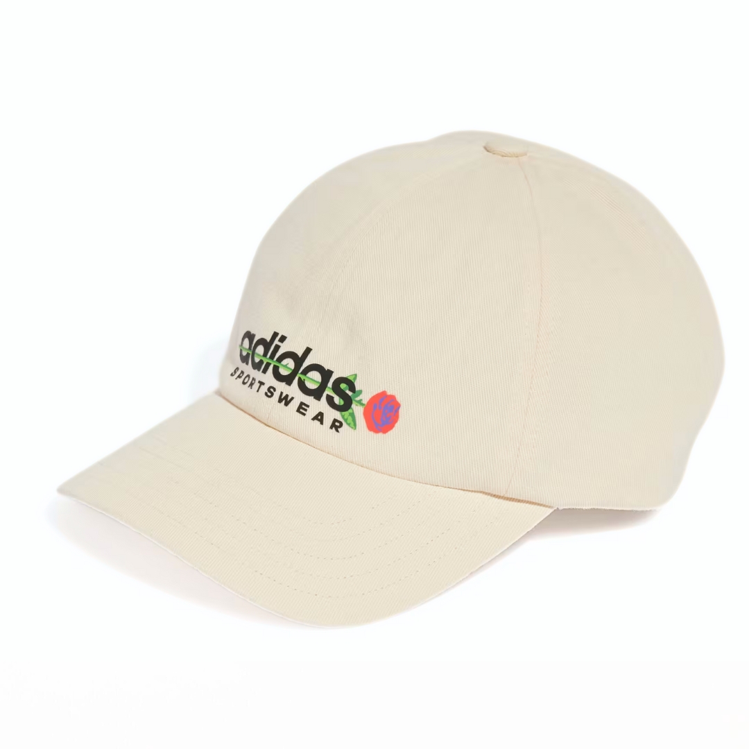 Adidas Flower Cappello Baseball Wonder White Black Multicolor