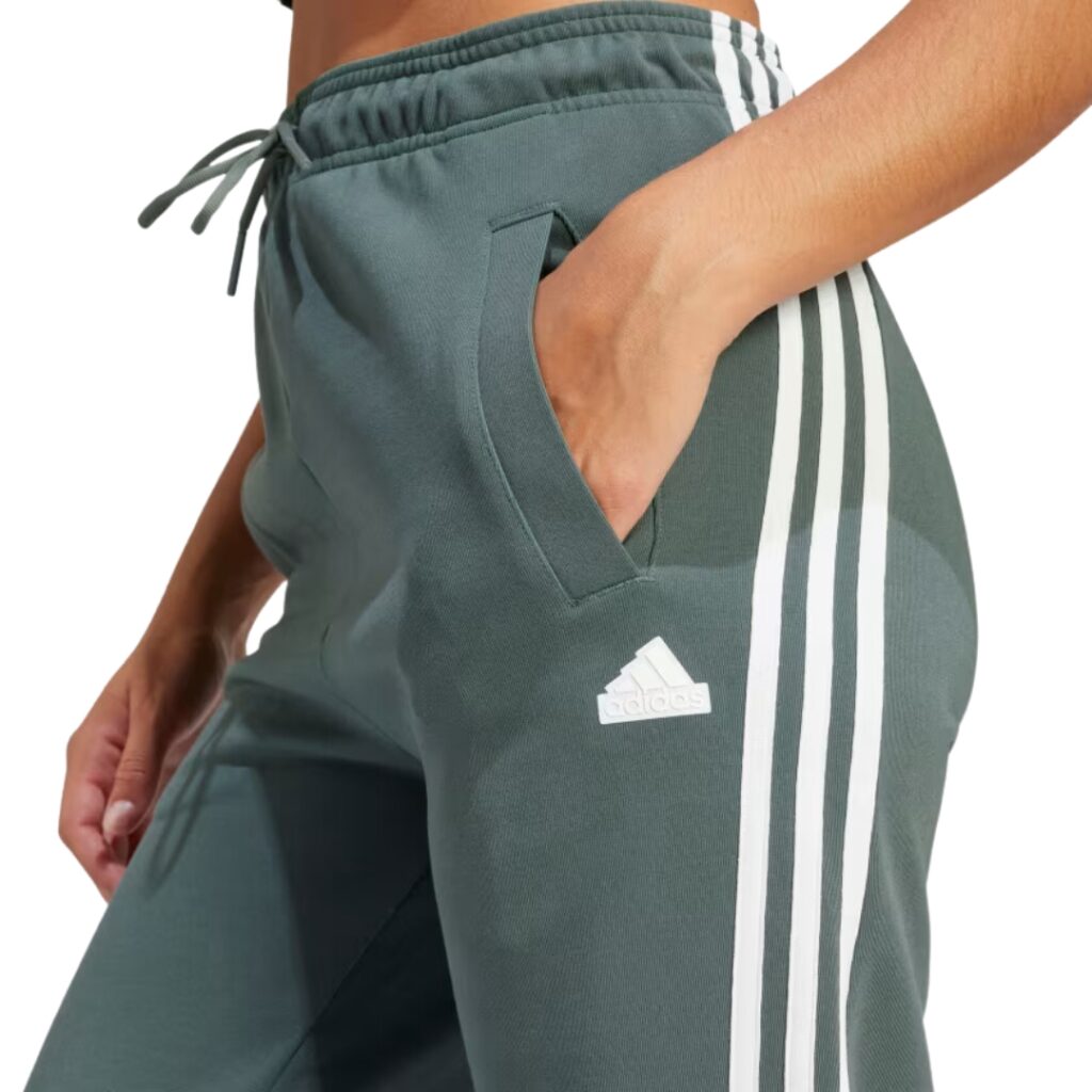 Adidas Future Icons Pantaloni 3-Stripes Open Hem - Legend Ivy - immagine 3