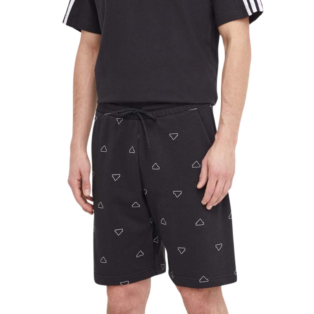 Adidas Pantaloncini Monogram - Black/White