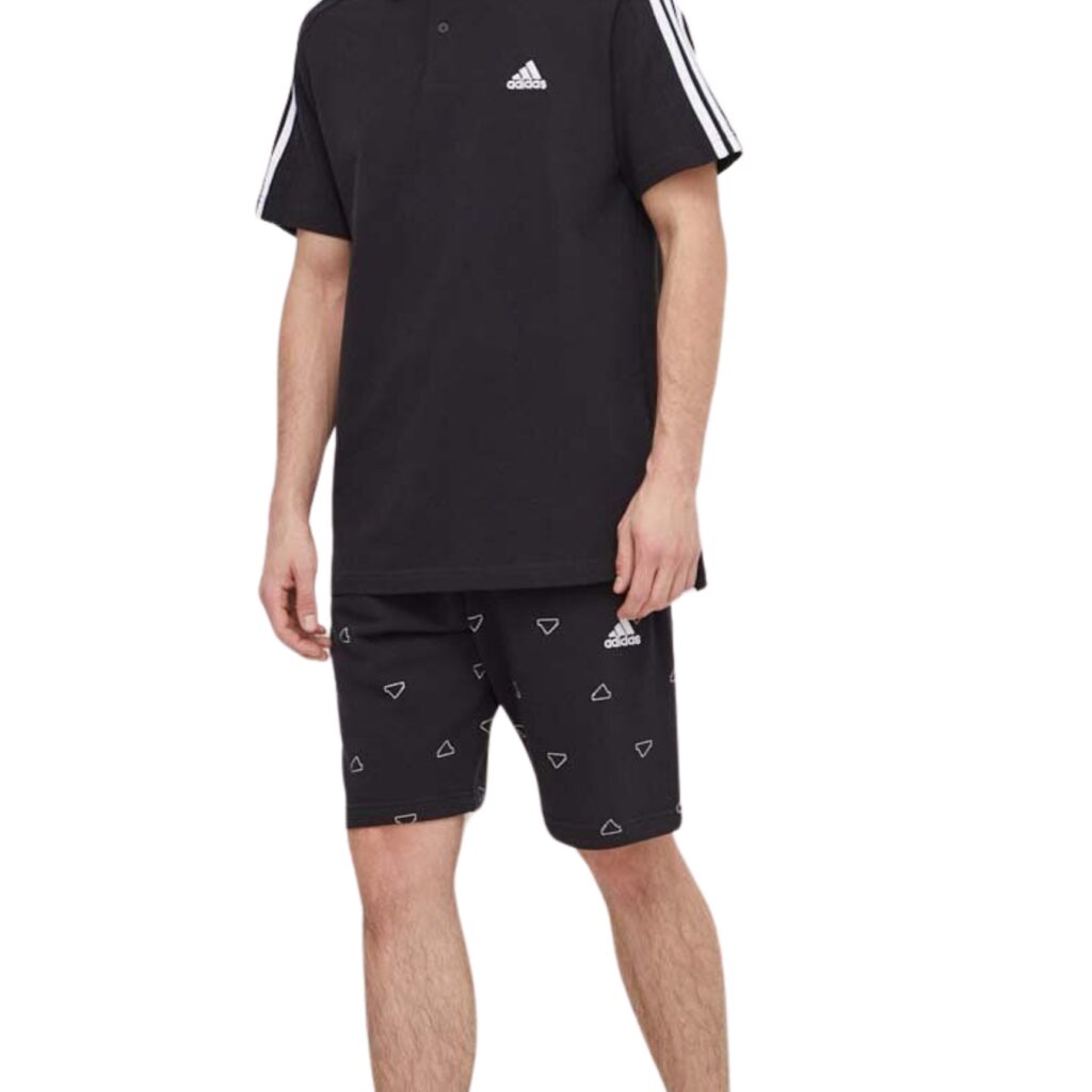 Adidas Pantaloncini Monogram - Black/White - immagine 3