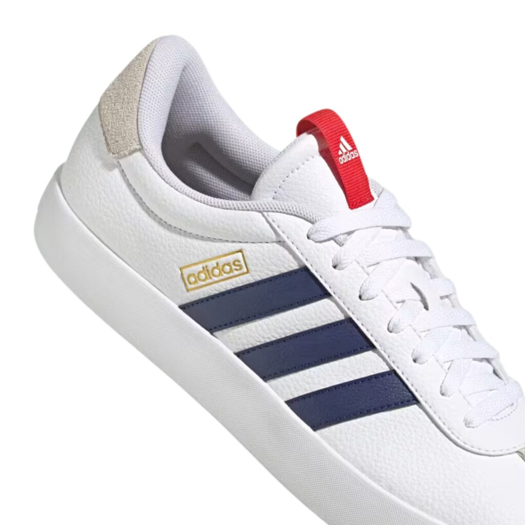 Adidas VL Court 3.0 - White/Dark Blue/Better Scarlet - immagine 2
