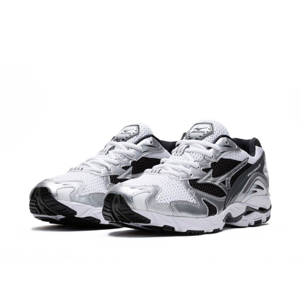Mizuno Wave Rider 10 - White/Silver/Black - immagine 2