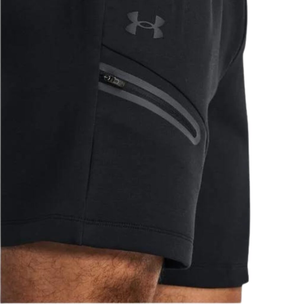 Under Armour Shorts Unstoppable Fleece - Black - immagine 2