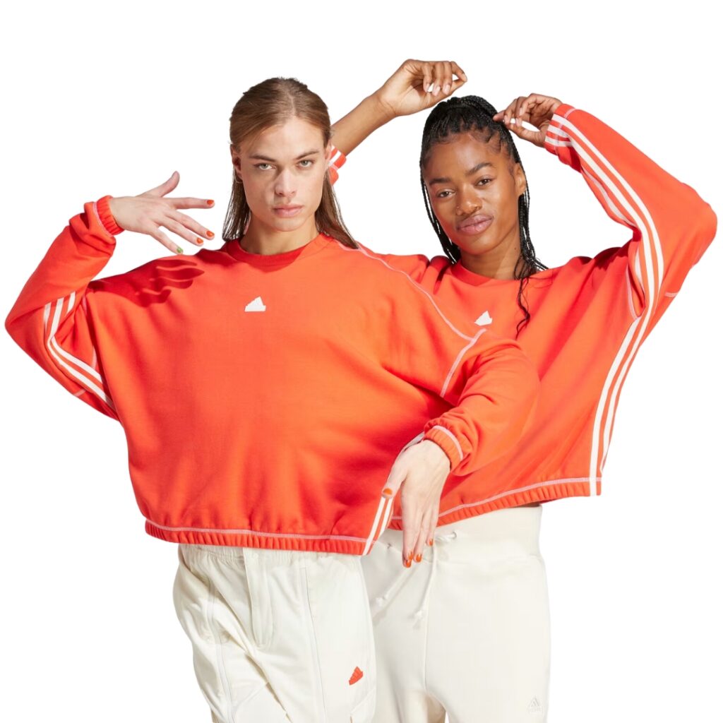 Adidas Felpa Da Ballo - Bright Red/Off White