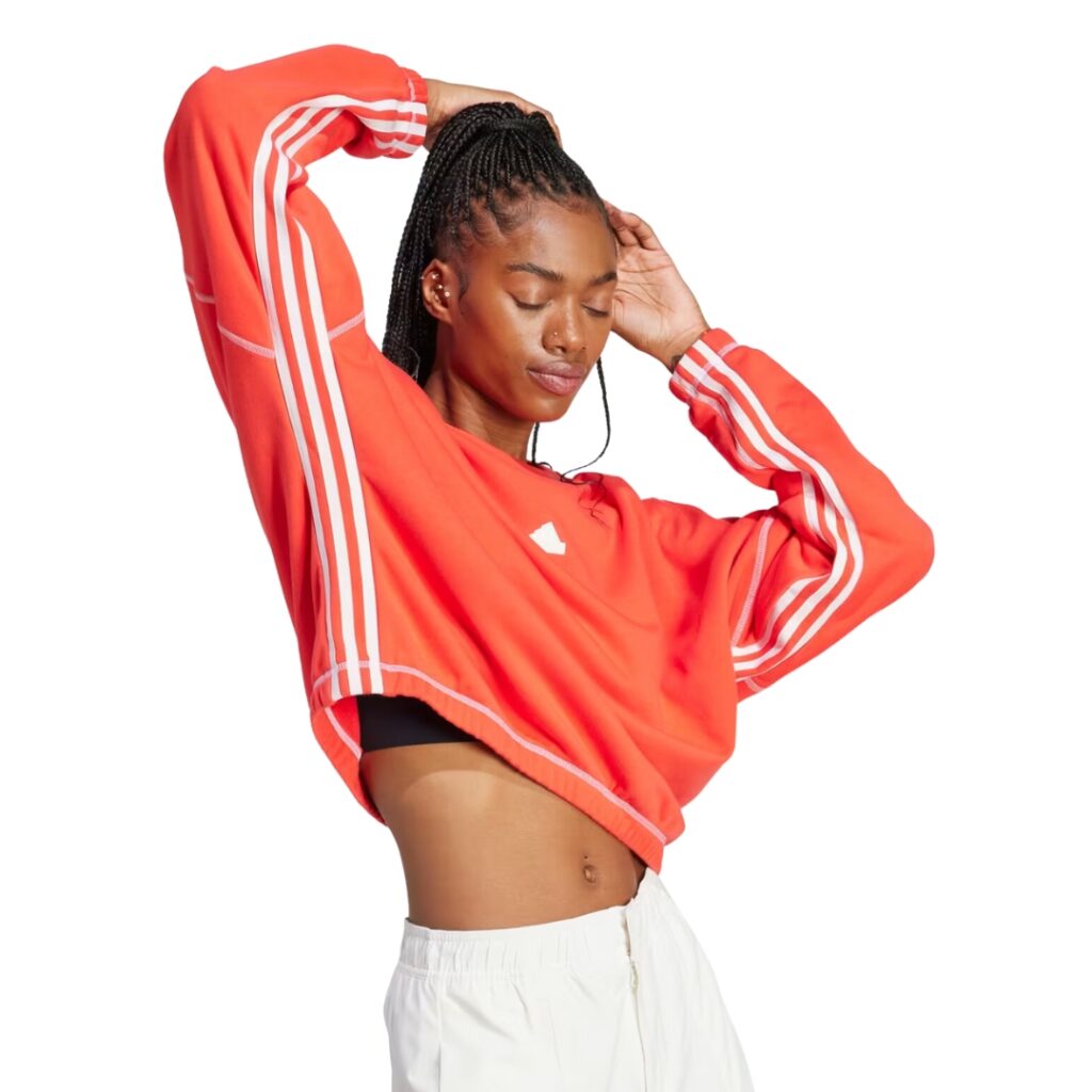 Adidas Felpa Da Ballo - Bright Red/Off White - immagine 2