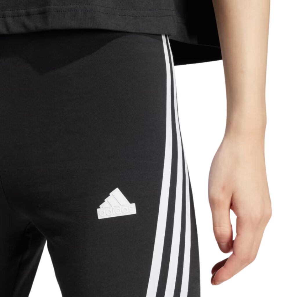 Adidas Future Icons Biker Shorts - Black/White - immagine 2