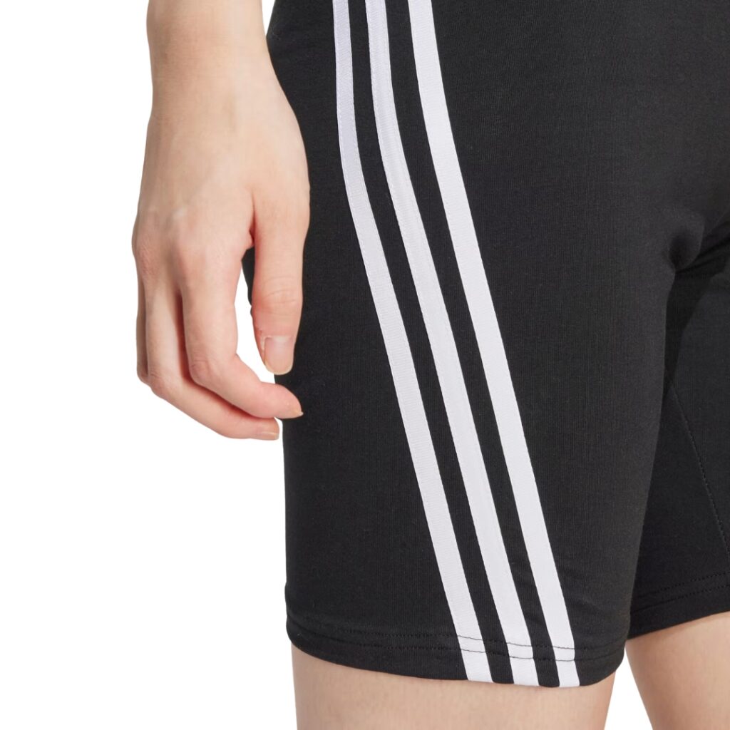Adidas Future Icons Biker Shorts - Black/White - immagine 4