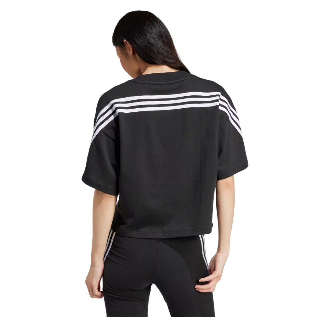 Adidas Future Icons T-Shirt 3-Stripes - Black/White - immagine 2