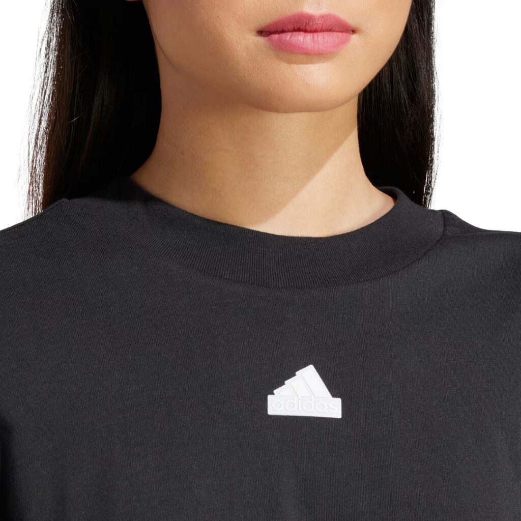 Adidas Future Icons T-Shirt 3-Stripes - Black/White - immagine 4