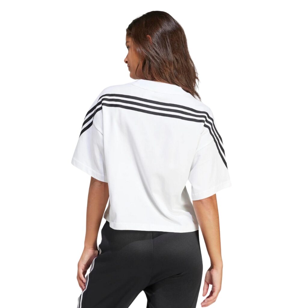 Adidas Future Icons T-Shirt 3-Stripes - White/Black - immagine 2