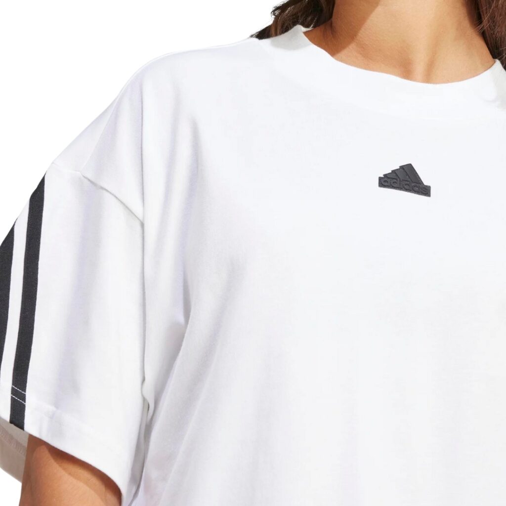 Adidas Future Icons T-Shirt 3-Stripes - White/Black - immagine 3