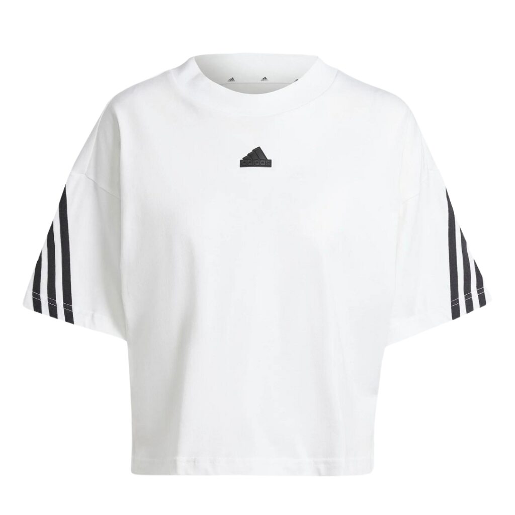 Adidas Future Icons T-Shirt 3-Stripes - White/Black - immagine 5