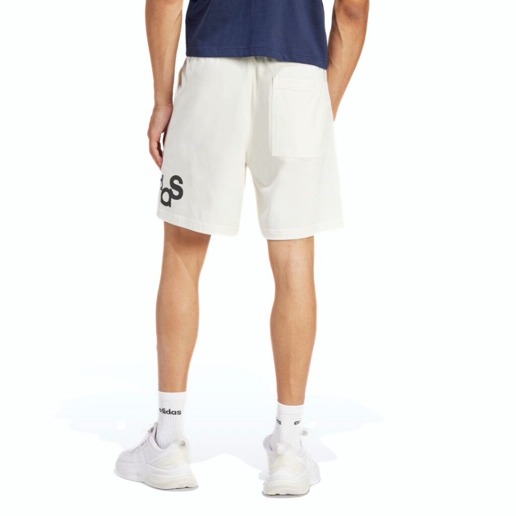 Adidas Pantaloncini Con Grafica - Off White/Black - immagine 2