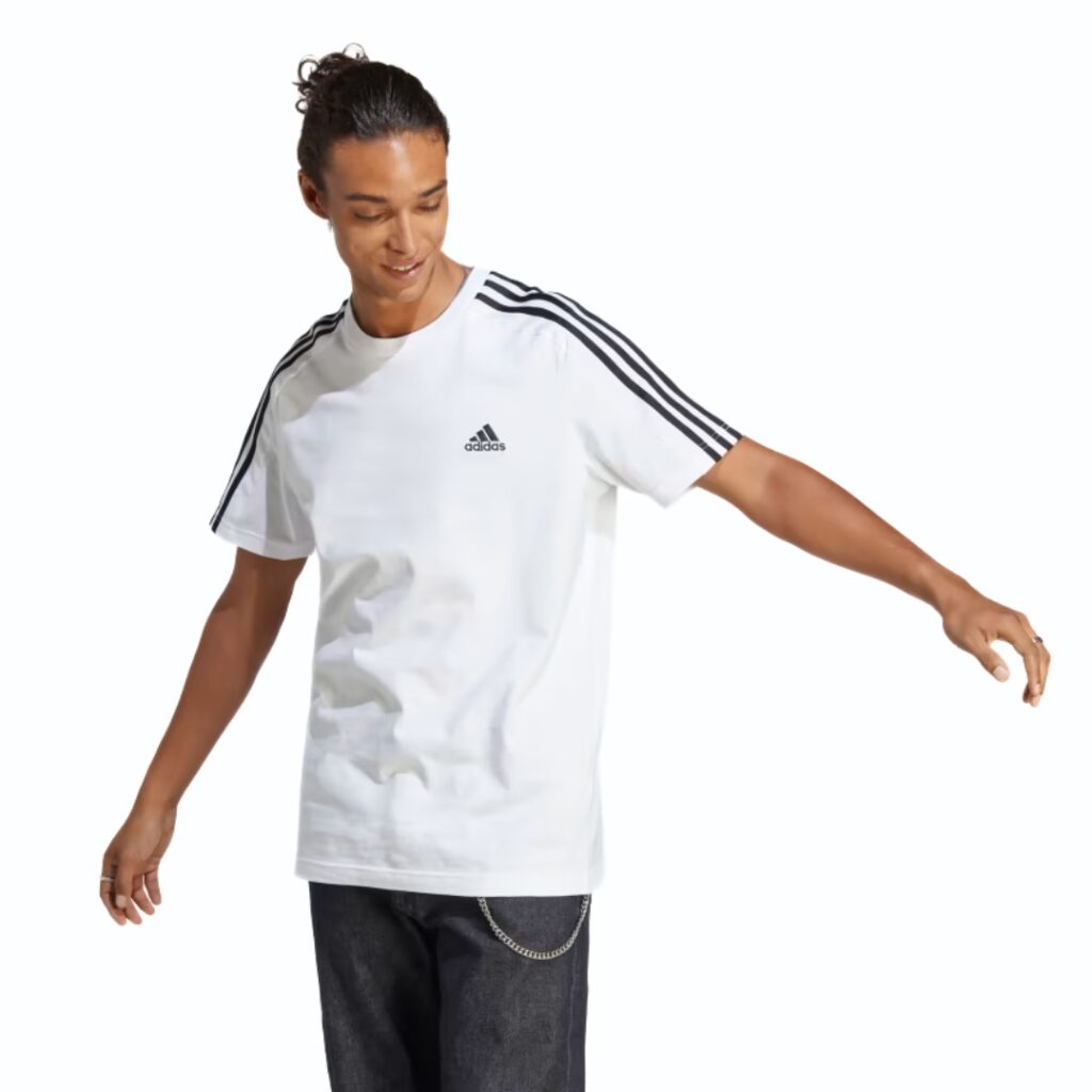 Adidas T-Shirt Essentials 3-Stripes - White/Black