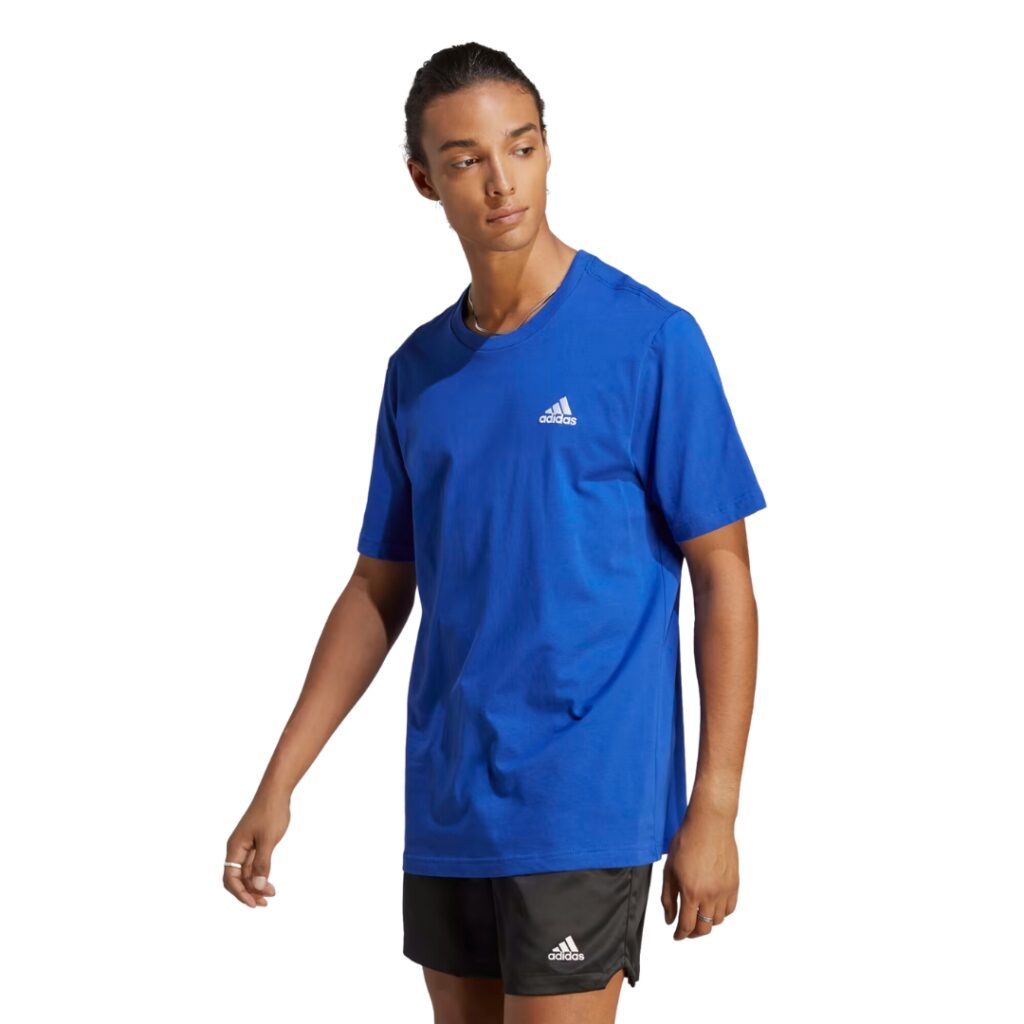 Adidas T-Shirt Essentials Small Logo - Semi Lucid Blue