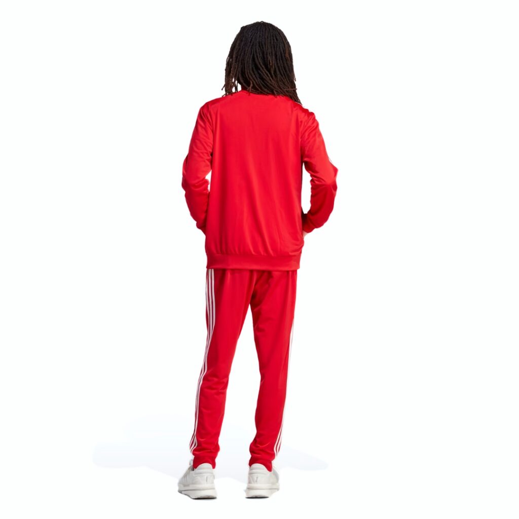Adidas Tuta 3-Stripes Tricot - Red/White - immagine 2