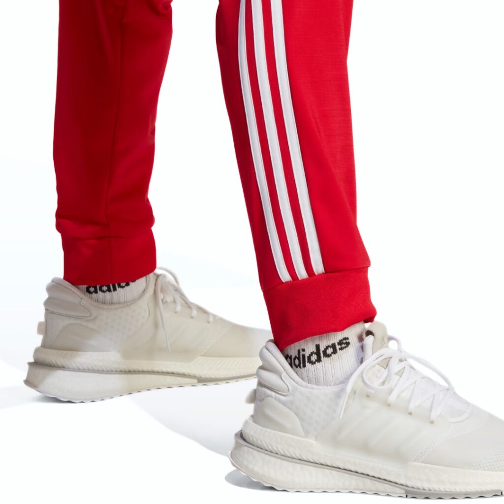 Adidas Tuta 3-Stripes Tricot - Red/White - immagine 4