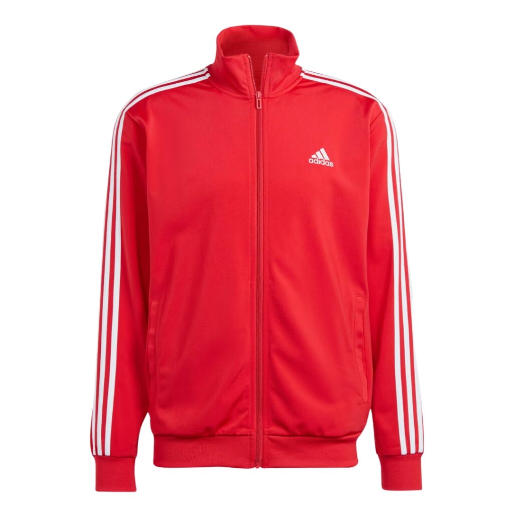 Adidas Tuta 3-Stripes Tricot - Red/White - immagine 5