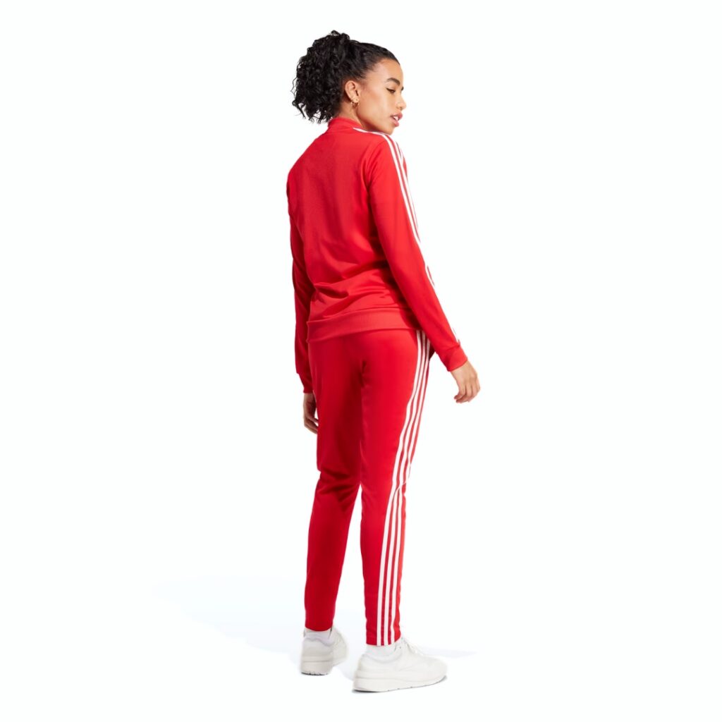Adidas Tuta Essentials 3-Stripes - Red/White - immagine 2