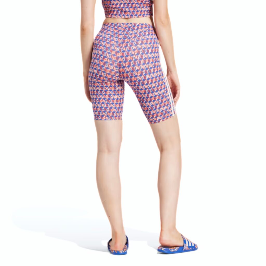 Adidas X Farm Rio Biker Shorts - Bold Blue/Bright Red - immagine 2