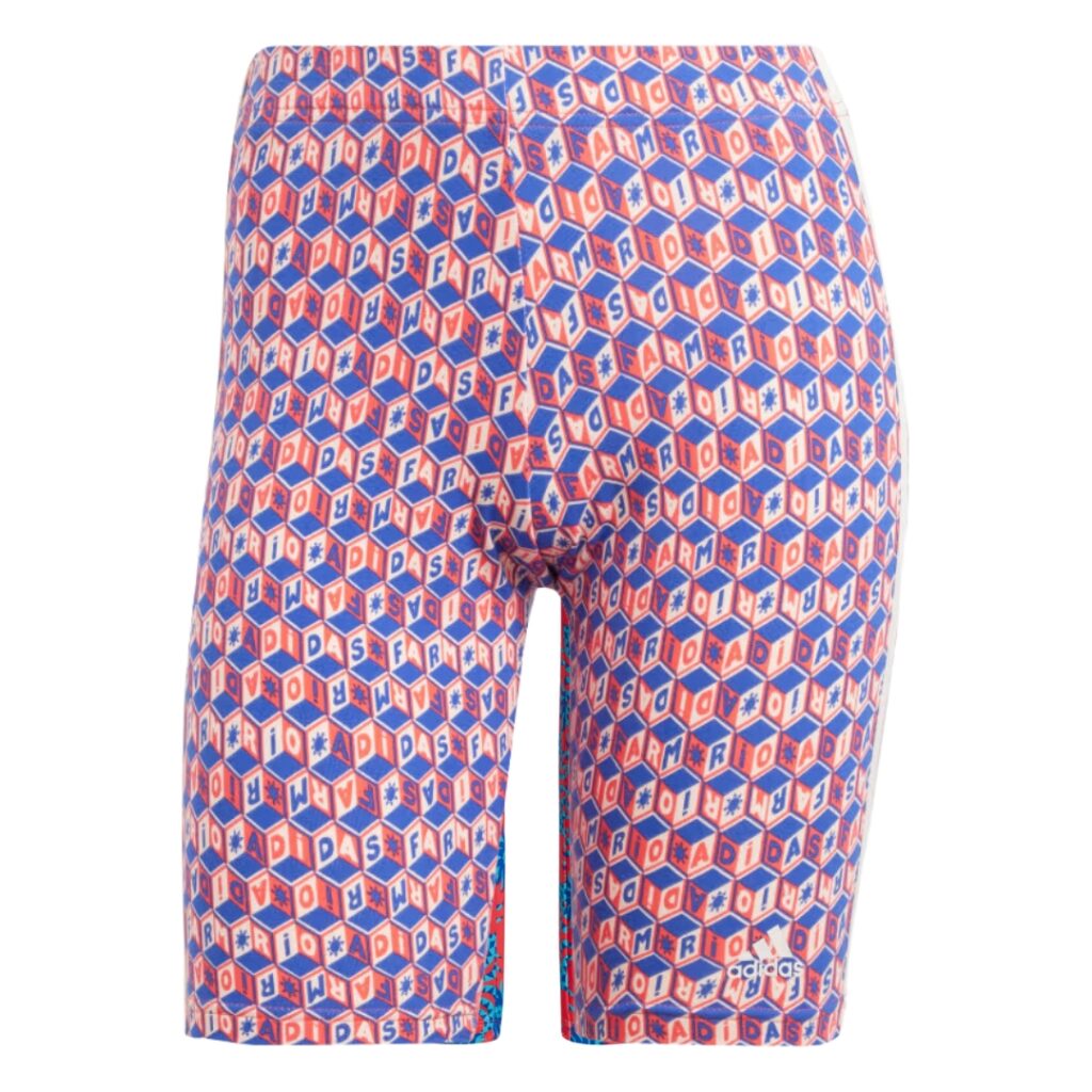 Adidas X Farm Rio Biker Shorts - Bold Blue/Bright Red - immagine 5