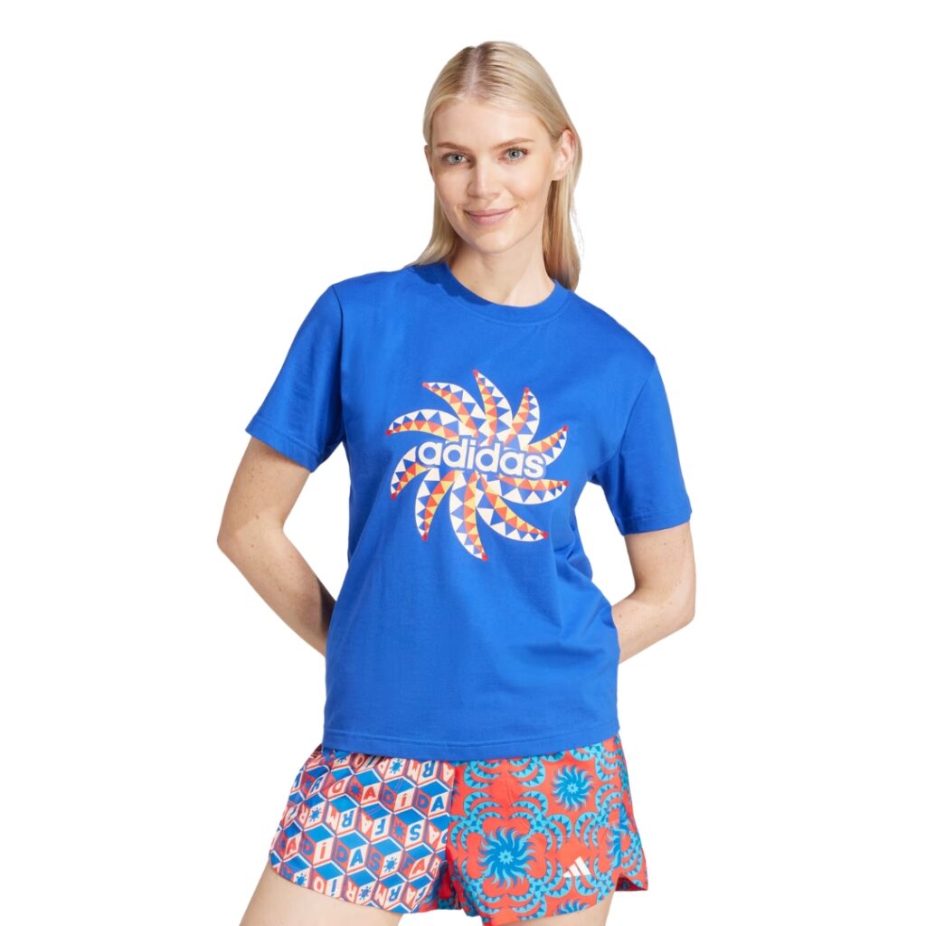 Adidas X Farm Rio T-Shirt - Bold Blue