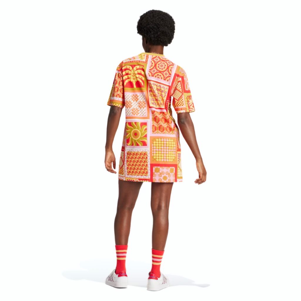 Adidas X Farm Rio Vestito Slim - Victory Gold/Semi Pink Glow - immagine 2