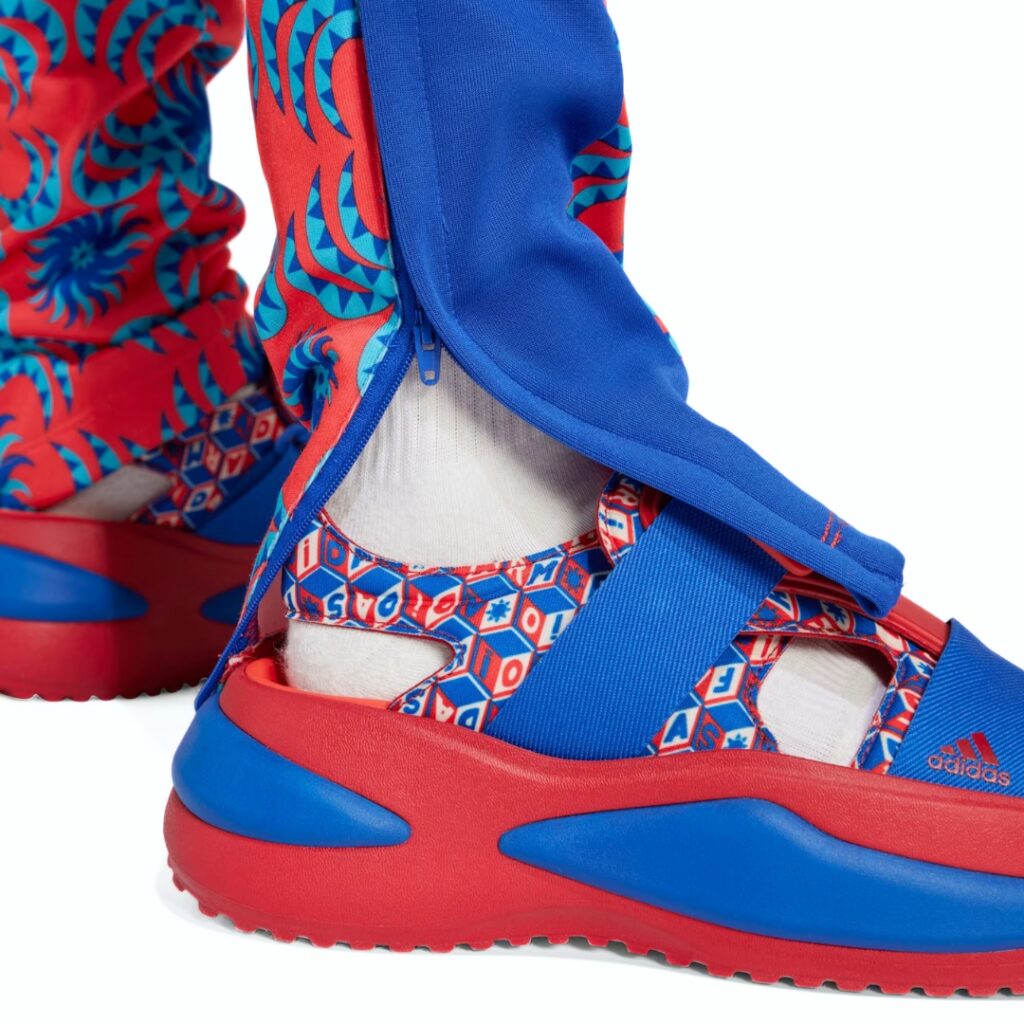 Adidas x Farm Rio Pantaloni - Bright Red/Signal Cyan - immagine 5
