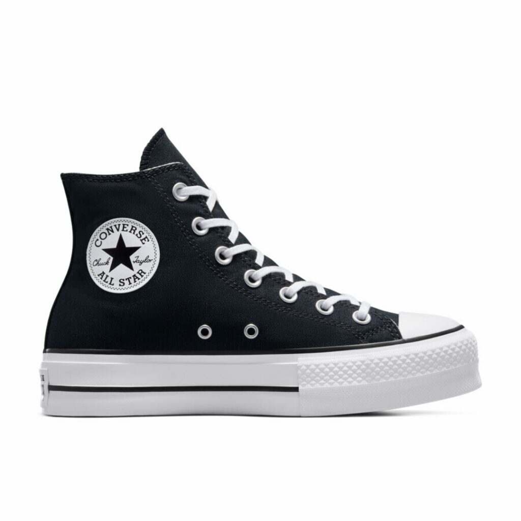 Converse Chuck Taylor All Star Lift Hi - Black/White - immagine 3