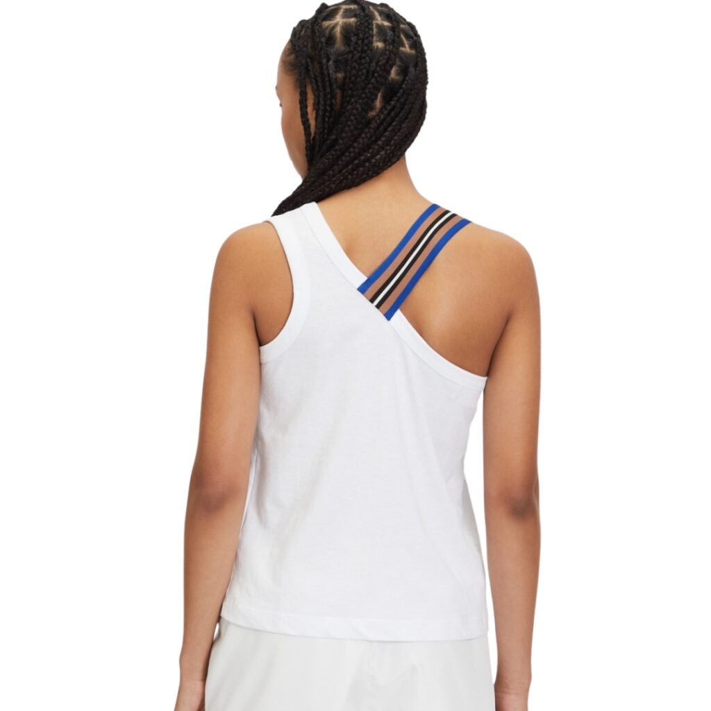 Fila Canotta Asimmetrica Nastro - White - immagine 3