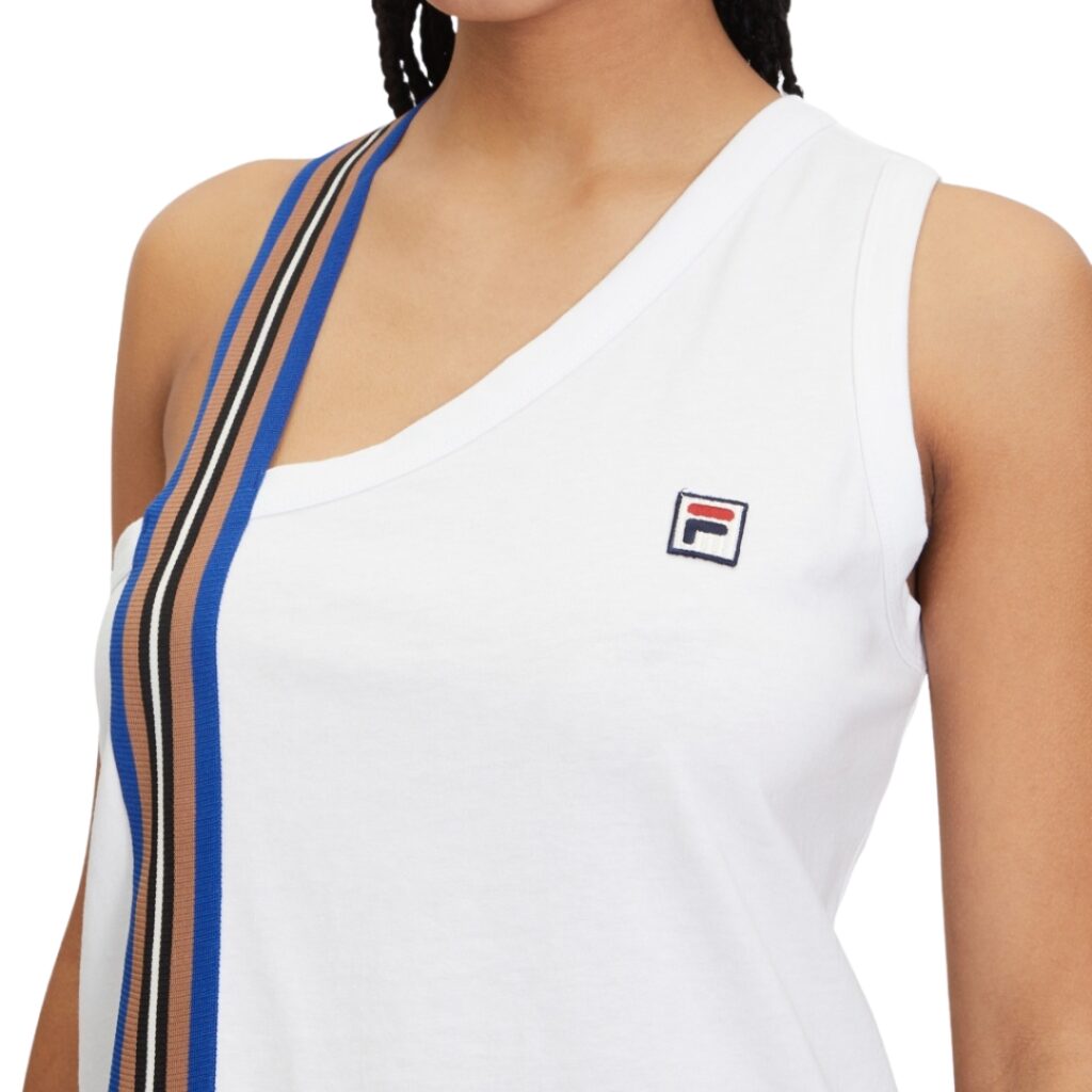 Fila Canotta Asimmetrica Nastro - White - immagine 2