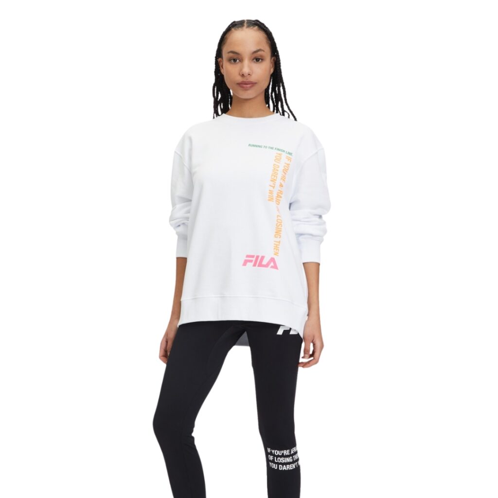 Fila Felpa Girocollo Dettaglio Multicolor - White - immagine 2