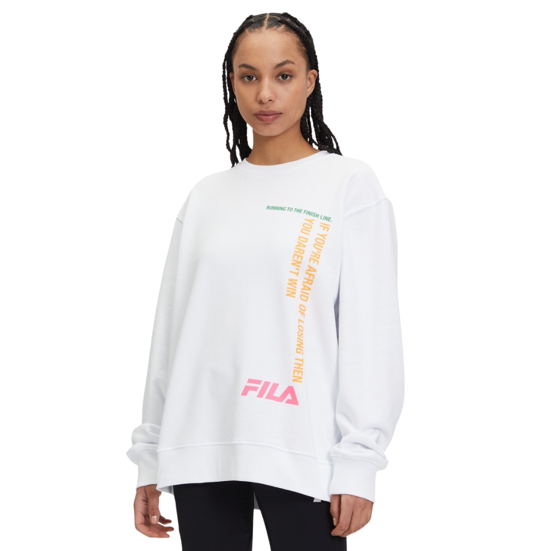 Felpa girocollo fila clearance