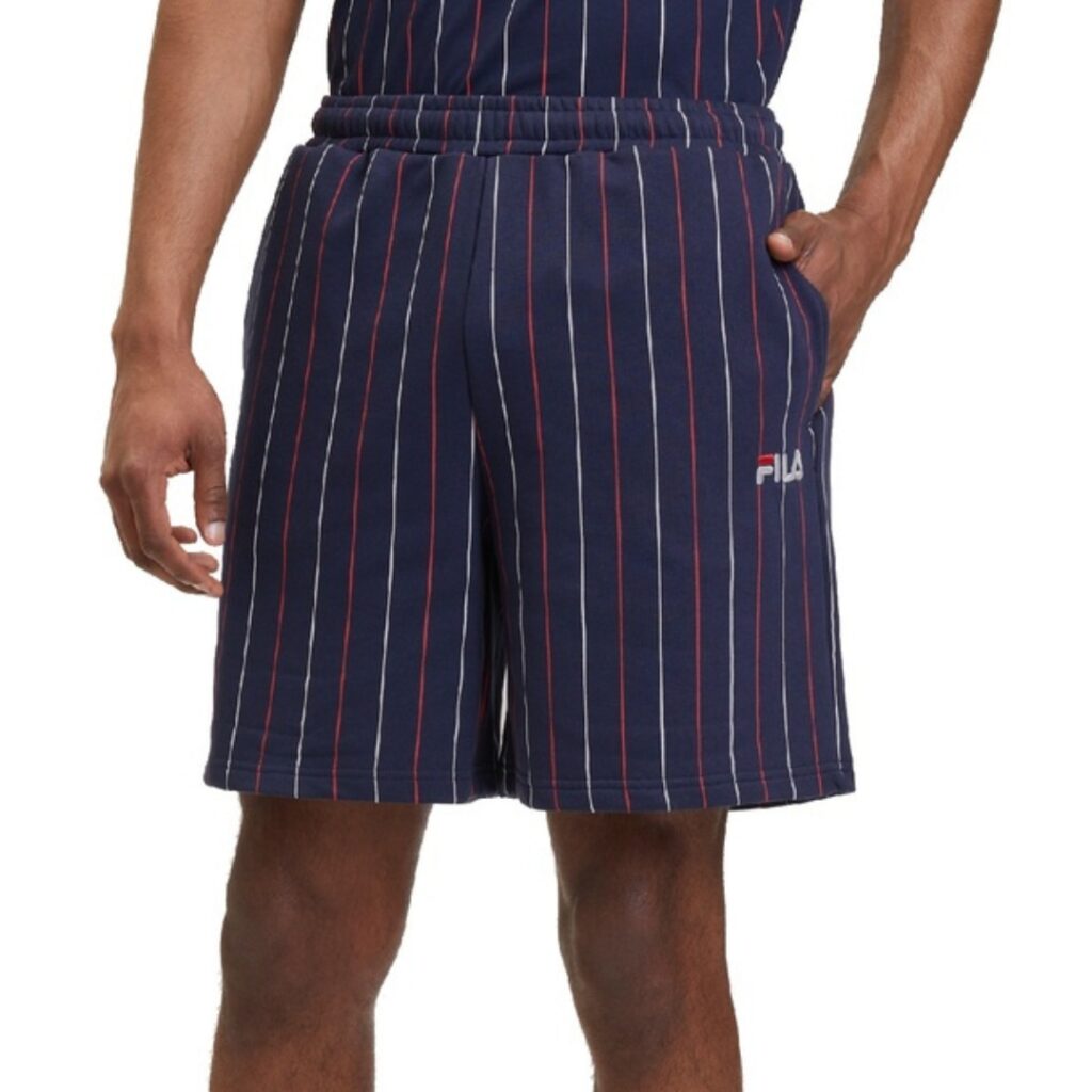 Fila Pantaloncini Gessati LOBITO - Navy/White/Red