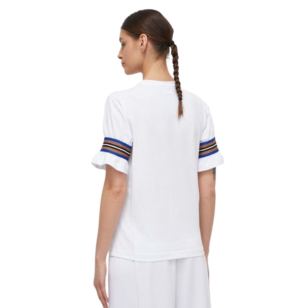 Fila T-shirt Manica Sbuffo - White - immagine 3