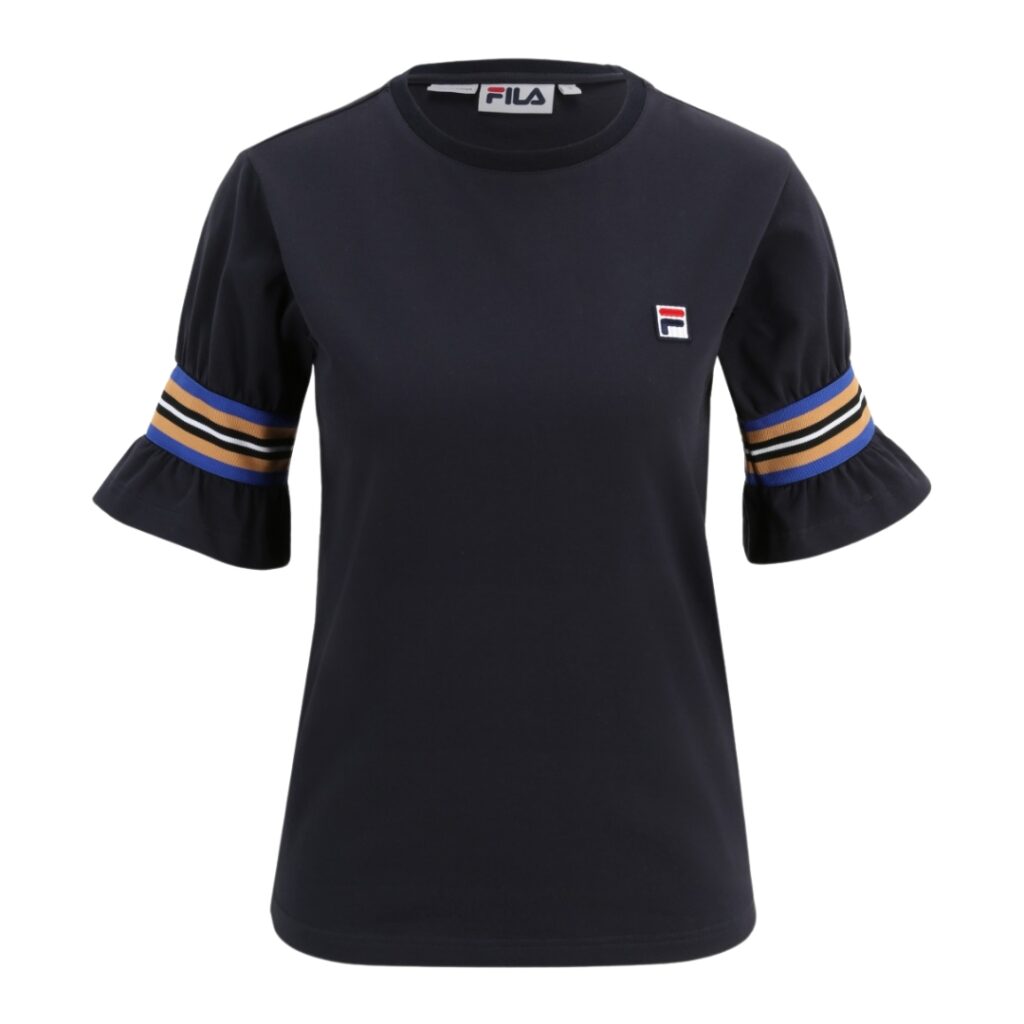 Fila T-shirt con Manica a Sbuffo - Navy